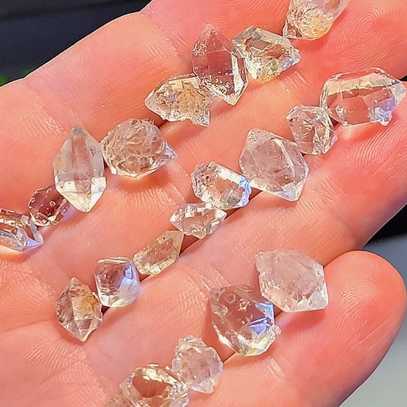 Lot of 21pcs. Mini Herkimer Diamond Crystal 70ctw+ Lot Crystals Rare High Grade - Picture 6 of 10